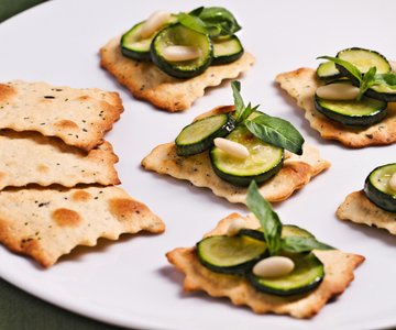 Olive Pastries with Sautéed Zucchini