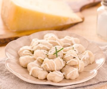 Gnocchi with Asiago cream