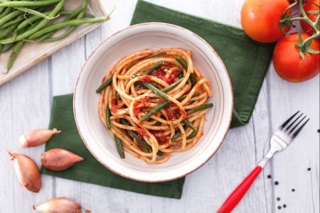 Pasta with green beans