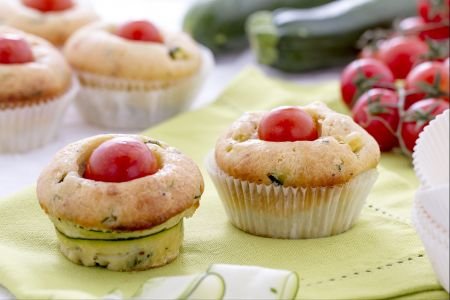 Savory muffins with ricotta and zucchini