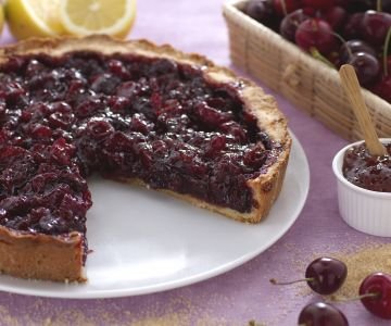Sour cherry tart