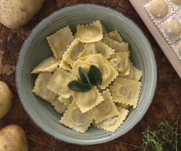 Potato ravioli