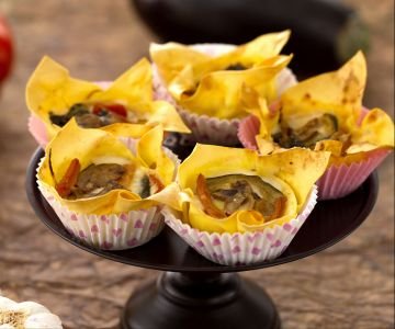 Vegetarian Lasagna Cupcake