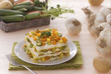 Lasagna with Vegetable Confetti