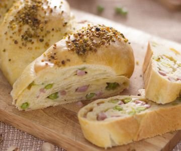 Stuffed braided bread