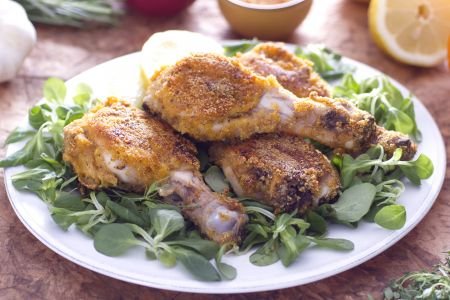 Crispy chicken thighs