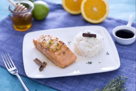 Honey-glazed Salmon