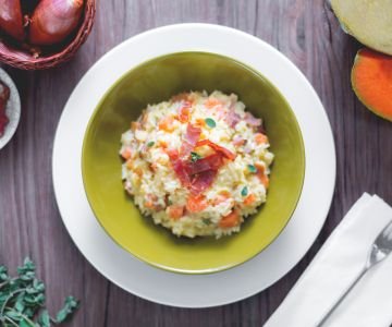 Risotto with Ham and Melon