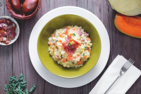 Risotto with Ham and Melon