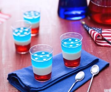 Jelly shot stars and stripes