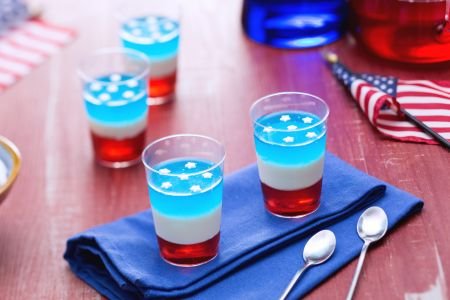Jelly shot stars and stripes