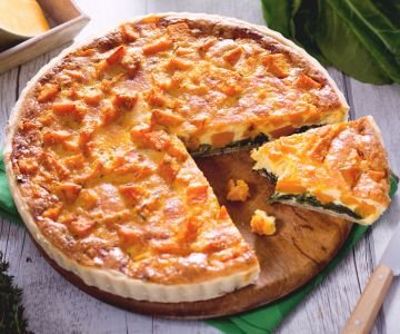 Pumpkin and Chard Quiche
