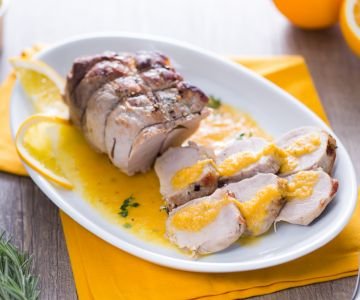 Pork tenderloin with orange