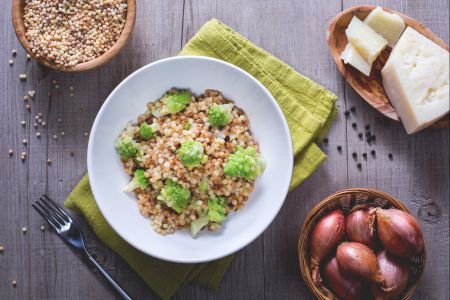 Fregola with Romanesco broccoli