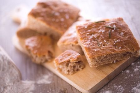Whole wheat focaccia