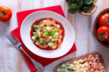 Tricolor Potato Gnocchi