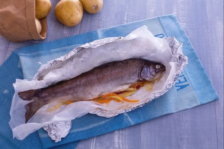 Baked Trout in Foil