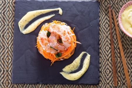 Daikon and Shrimp Salad