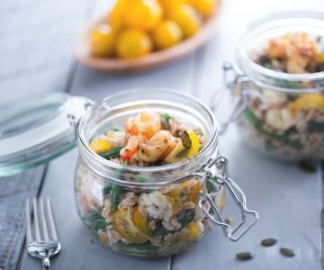 Spelt and Shrimp Salad