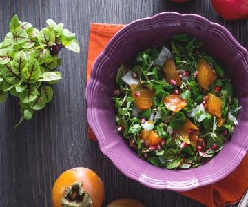 Persimmon and Pomegranate Salad