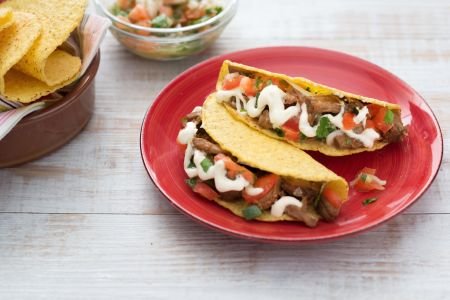 Tacos with meat