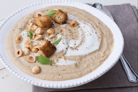 Parsnip and Hazelnut Soup