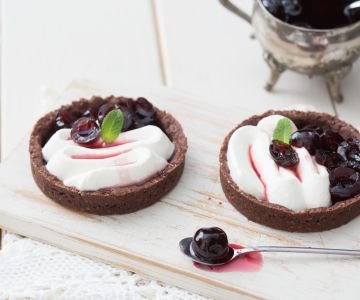 Cocoa and Cherry Tartlets