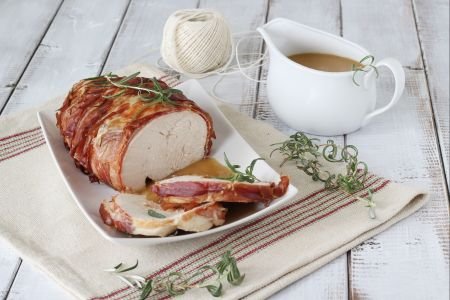 Turkey breast with speck