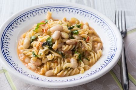 Summer pasta and beans