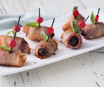 Plum and Bacon Bites