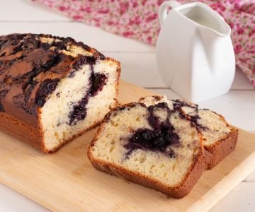 Ricotta and Blueberry Jam Pound Cake