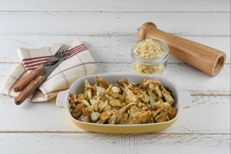 Gratinated Fennel with Almonds