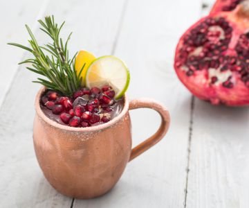 Pomegranate Moscow mule
