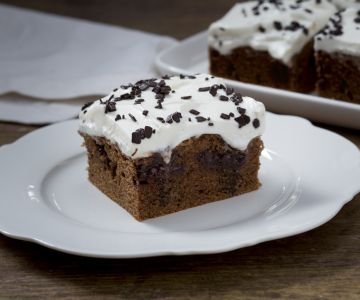 Chocolate poke cake