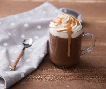 Hot Chocolate with Caramel Toffee