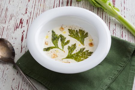 Grana Padano and Celery Soup
