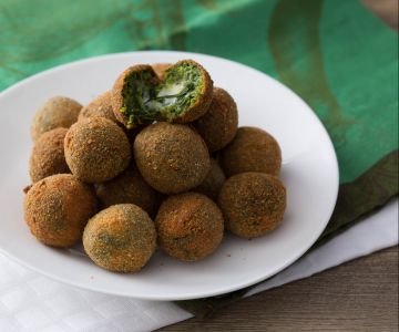 Meatballs with Turnip Greens
