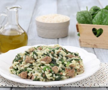 Sausage and Spinach Risotto