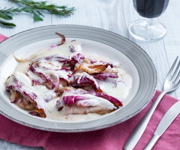 Scaloppine with Taleggio and Radicchio