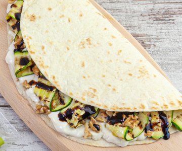 Flatbread with Zucchini and Stracchino