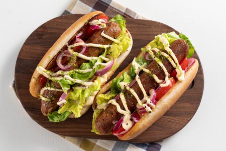 Veggie hot dog