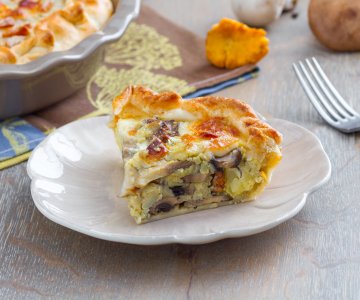 Mushroom and Potato Savory Pie