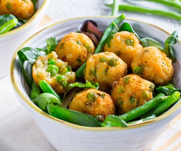 Rice Balls and Salad