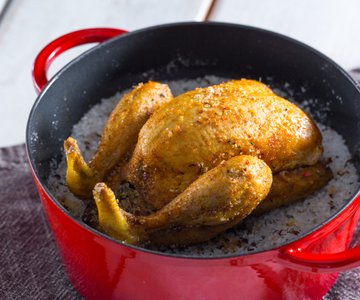 Salt-Roasted Spring Chicken