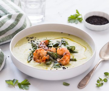 Asparagus and Shrimp Velouté