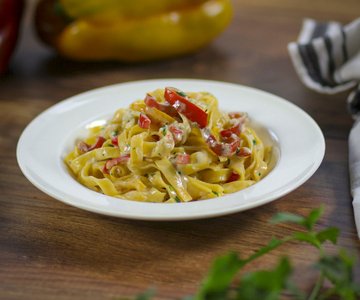 Fettuccine with Peppers