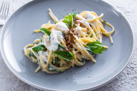 Spaghettoni with Scimudin Fondue