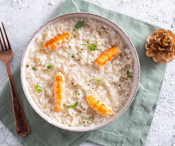 Risotto with Champagne and Scampi
