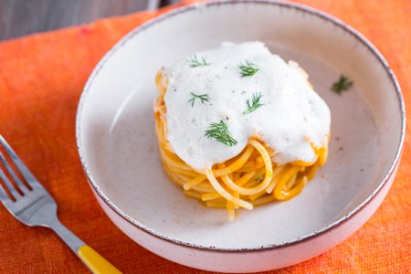 Spaghettone with Mullet Ragù