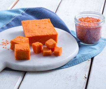 Red lentil lentil tofu